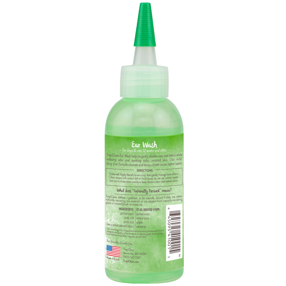 Tropiclean Alcohol Free Ear Wash for Dogs and Cats image 2