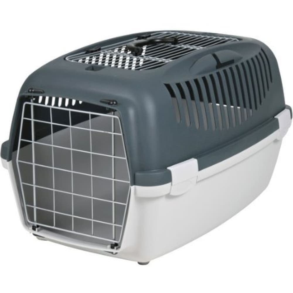 Trixie Capri 3 IATA Approved Open Top Carrier for Dogs and Cats (Dark Grey) image 3