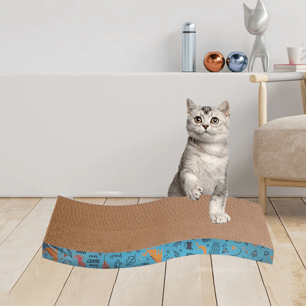 Goofy Tails Scratcher for Cats (Yellow) image 8