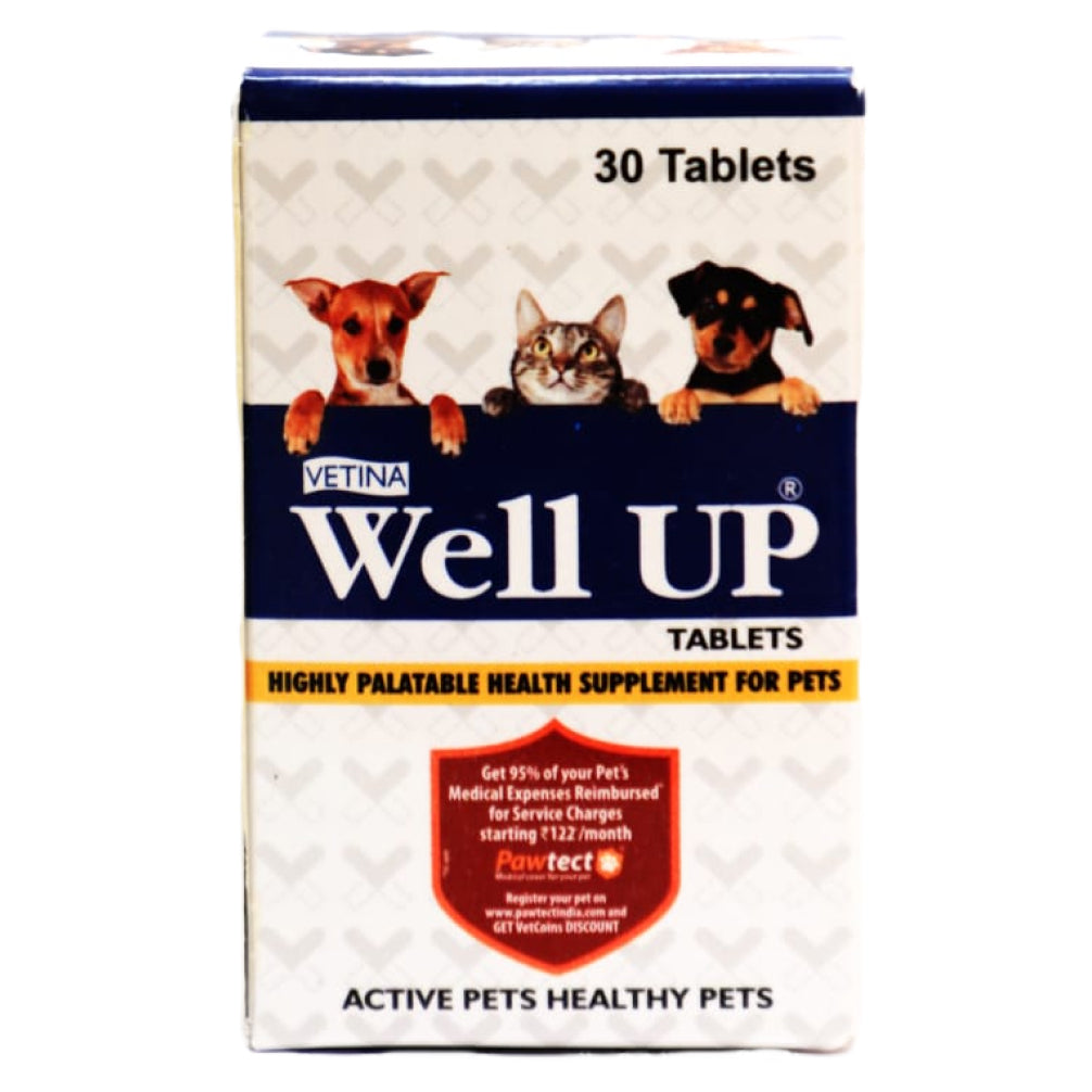 Vetina Well Up tablets Nutritional Supplement for Dogs and Cats (30 tablets) image 2
