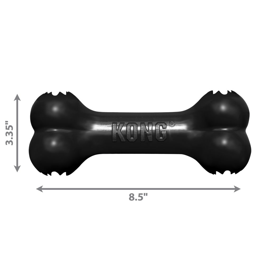 Kong Extreme Goodie Bone Toy for Dogs (Black) | For Aggressive Chewers image 3