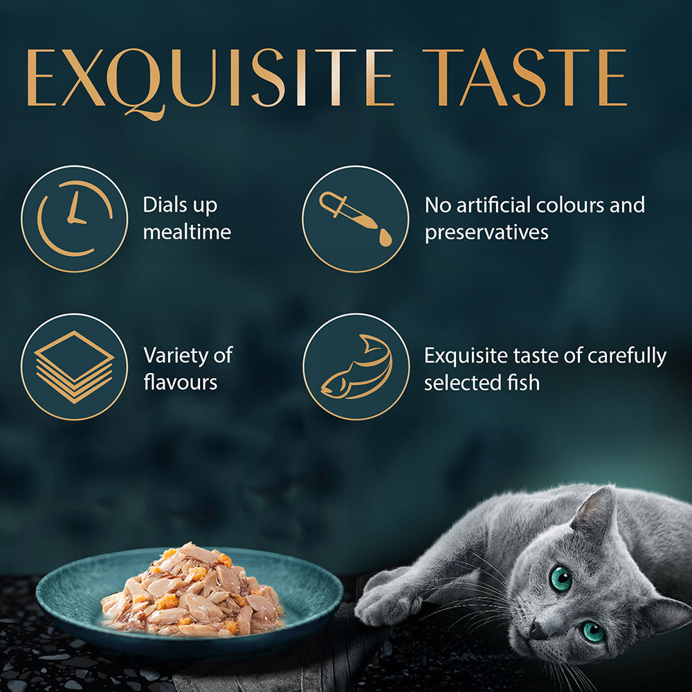 Sheba Skipjack & Salmon Fish Mix Cat Wet Food image 4