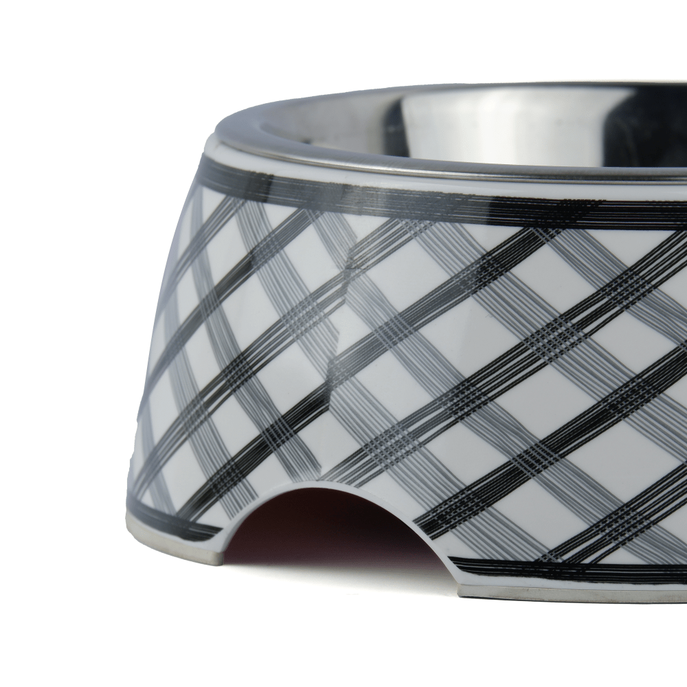 Basil Check Print Melamine Bowl for Dogs and Cats image 5