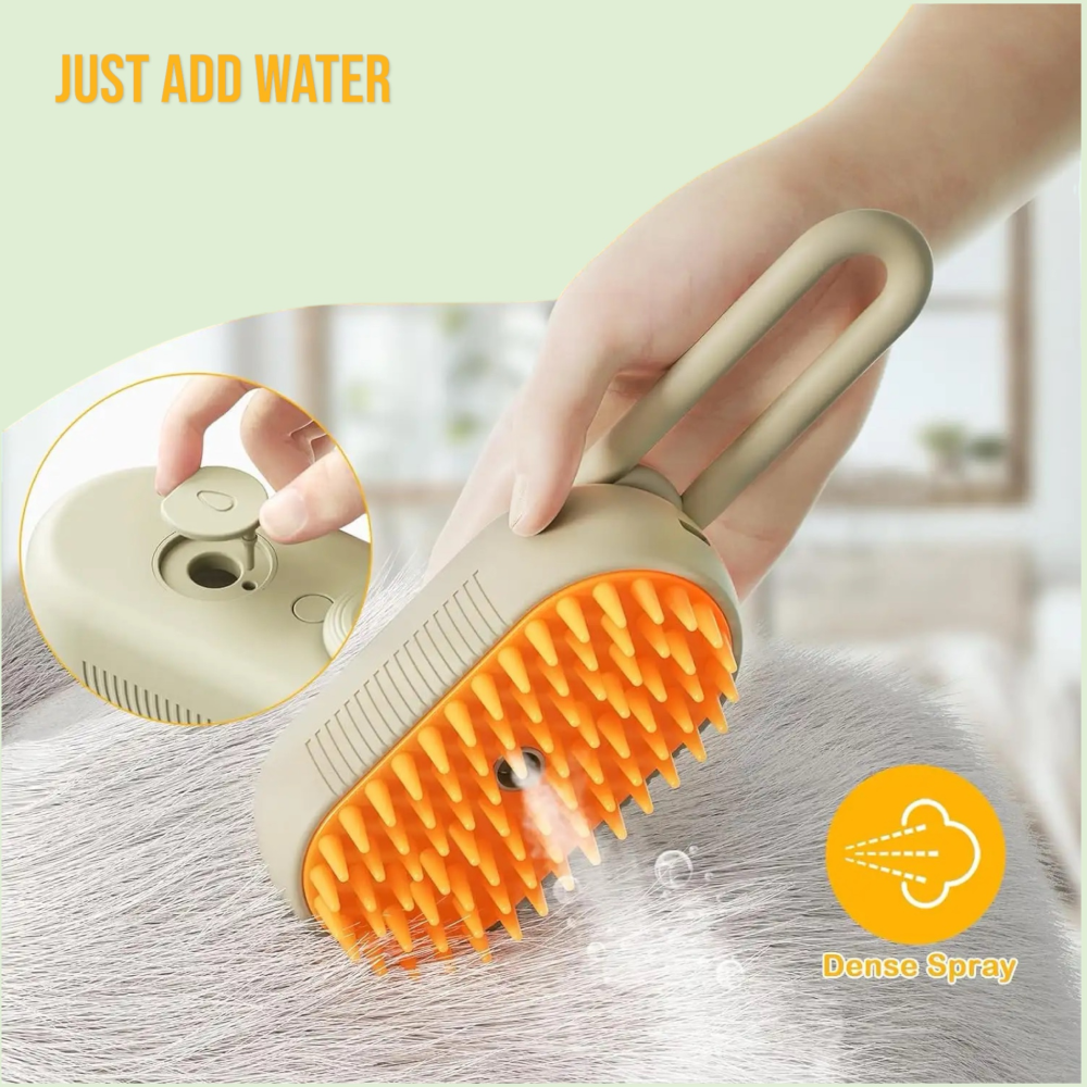 Chullbull Electric Multifunctional Steam Brush for Dogs and Cats (Multicolor) image 5