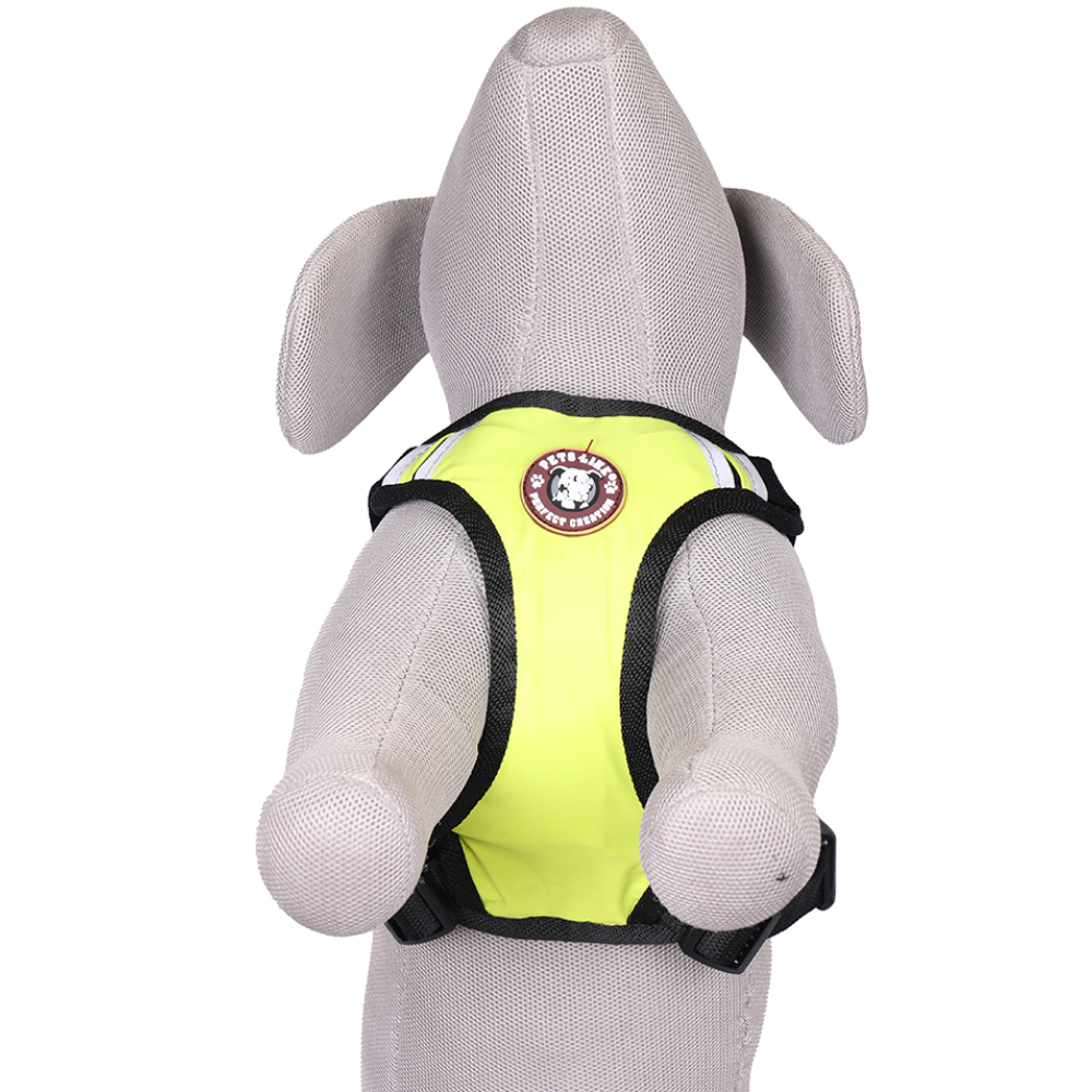Pets Like Padded Double Side Harness for Dogs (Neon Yellow) image 4