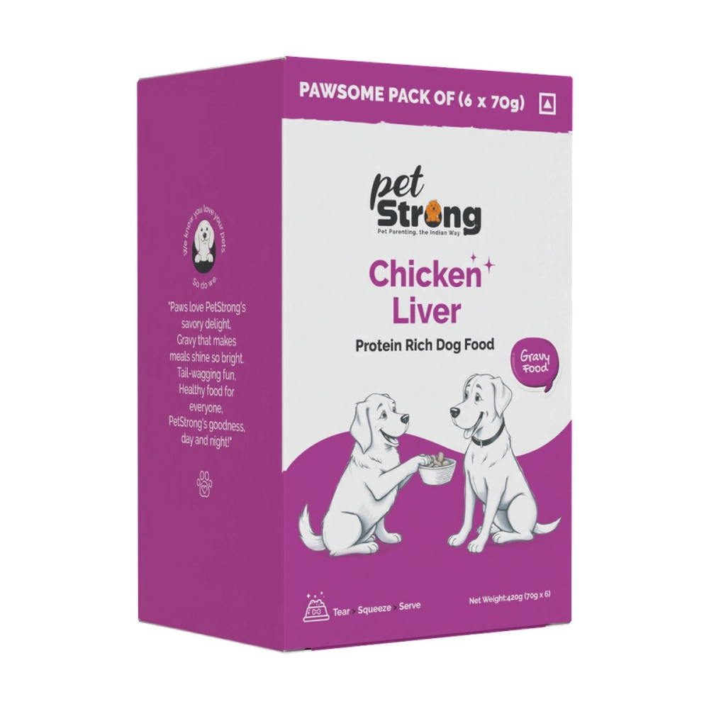 PetStrong Chicken Liver & Chicken and Veggies in Gravy Wet Food for Dogs Combo image 8