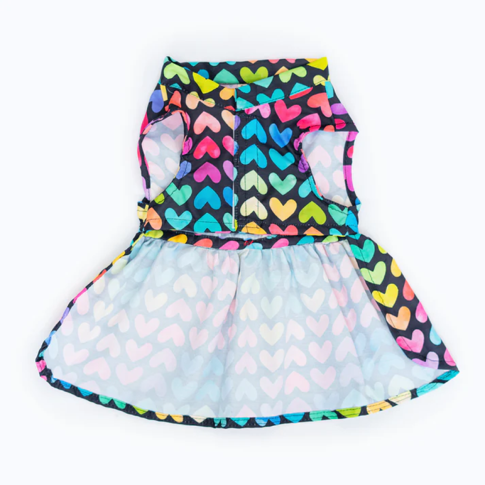Pawgypet Multi Heart Dress for Dogs (Multi Colour) image 2
