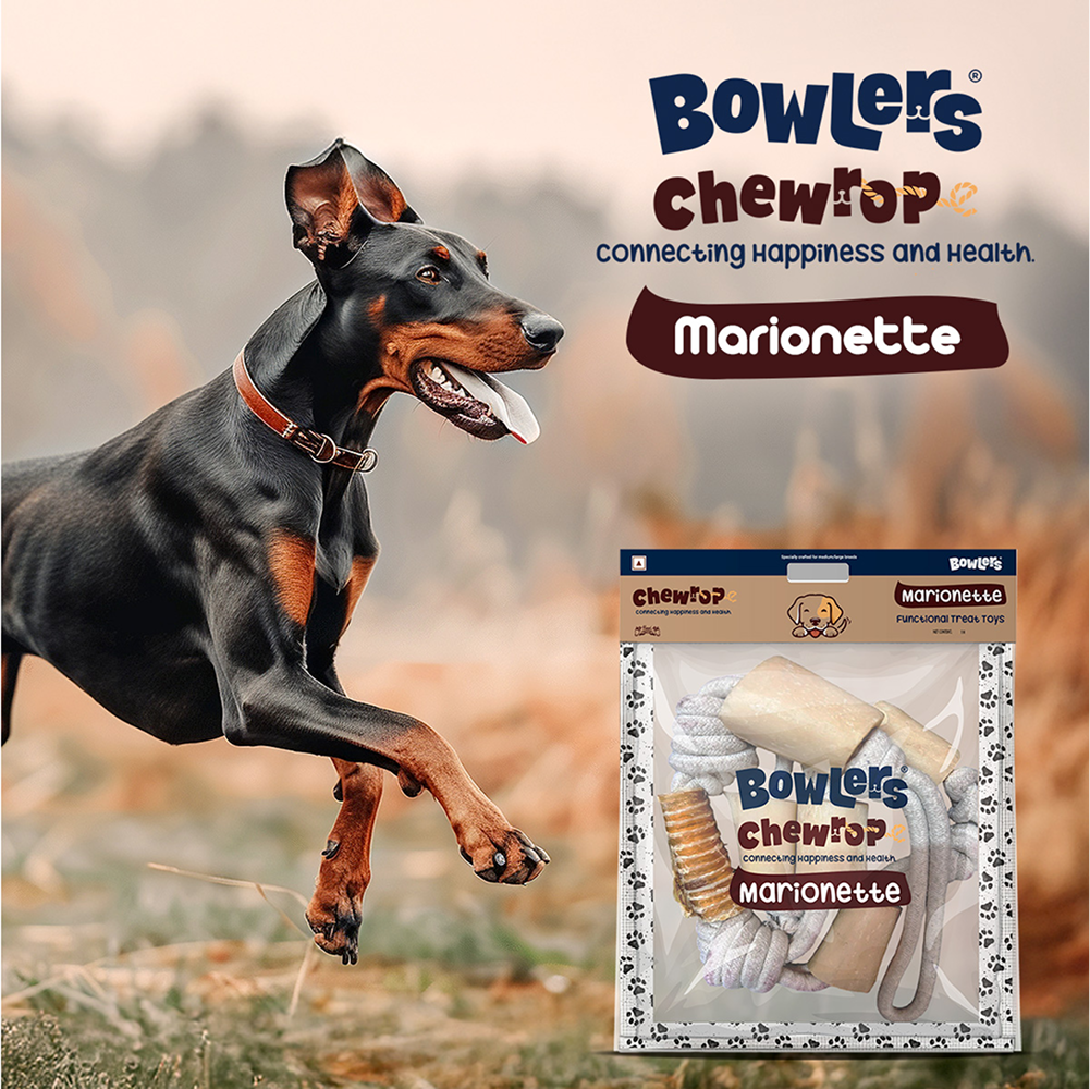 Bowlers Chewrope Marionette Rope Chew Functional Dog Treat Toy image 3