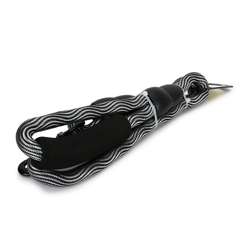 Basil Rope Leash for Dogs (Black/Gray) image 2