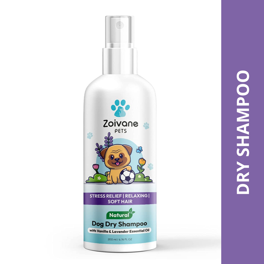 Zoivane Vanilla & Lavender Waterless Shampoo for Dogs
