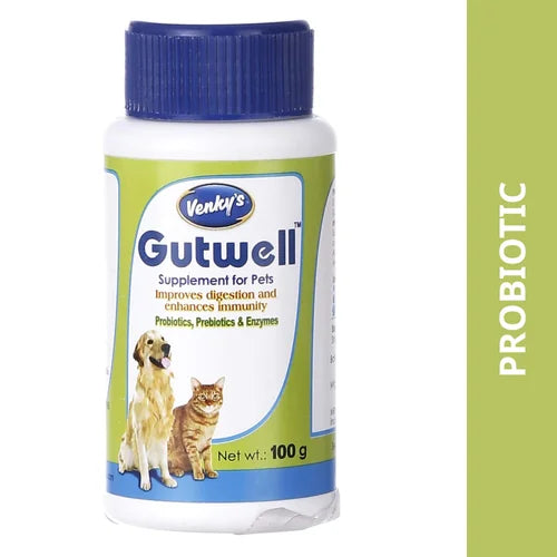 Venkys Gutwell Pre & Probiotics Gut Health Powder for Dogs and Cats image 1