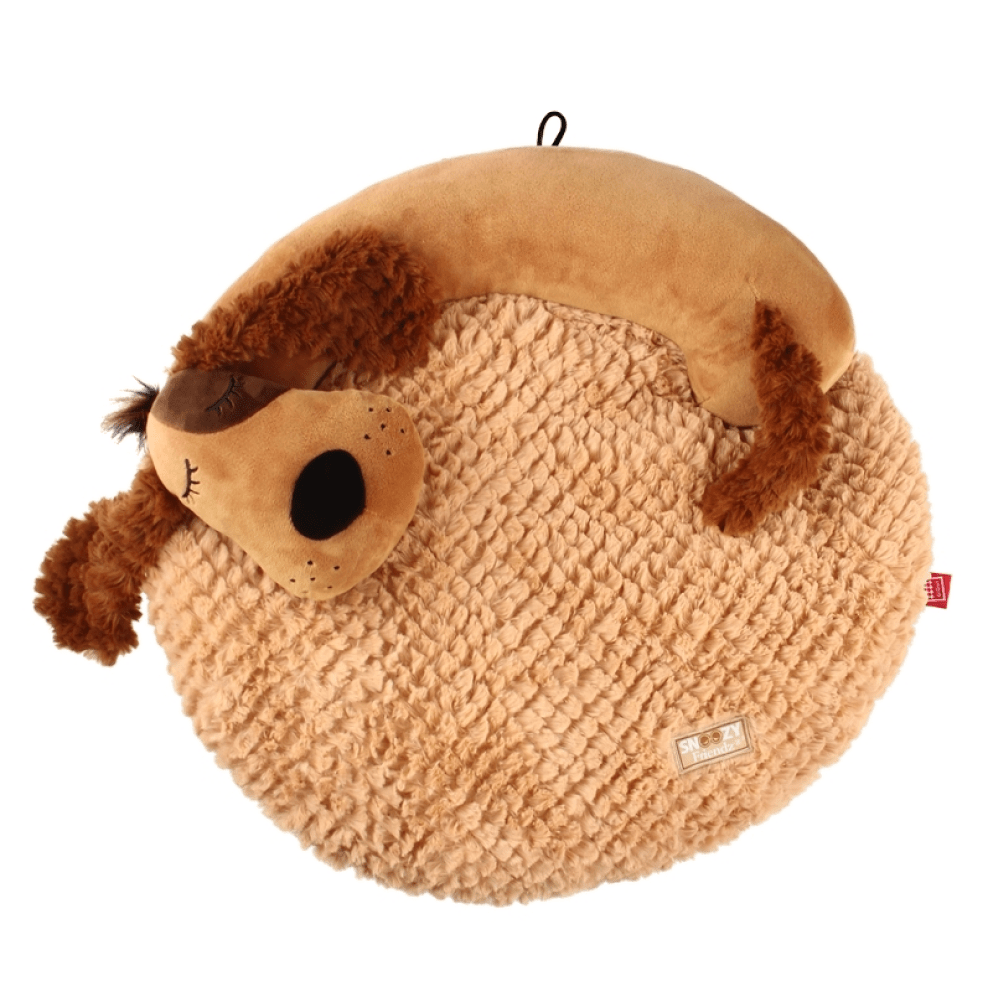 GiGwi Snoozy Friends 3D Shape Dog Sleepy Cushion for Cats and Dogs (Brown) image 6