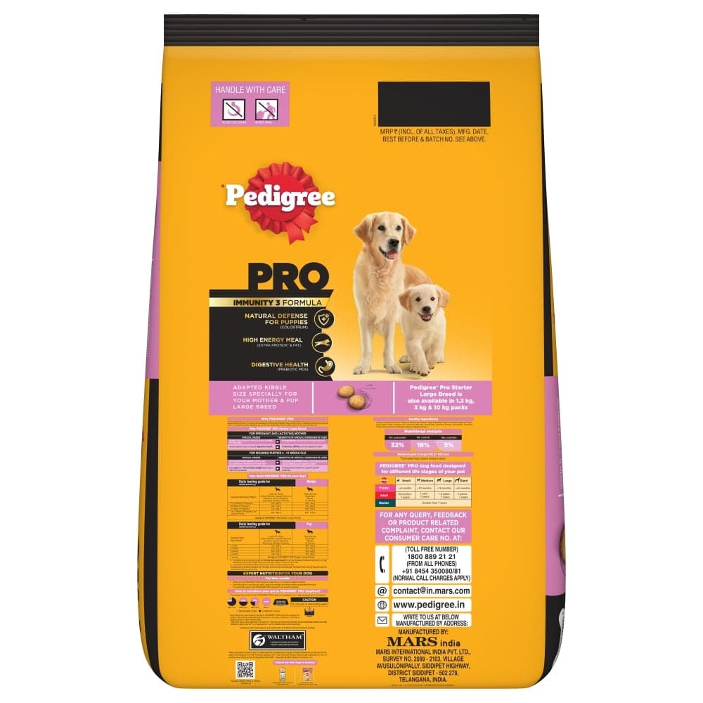 Pedigree PRO Expert Nutrition Lactating/Pregnant Mother & Puppy Starter (3 to 12 Weeks) Small Breed Dog Dry Food image 2