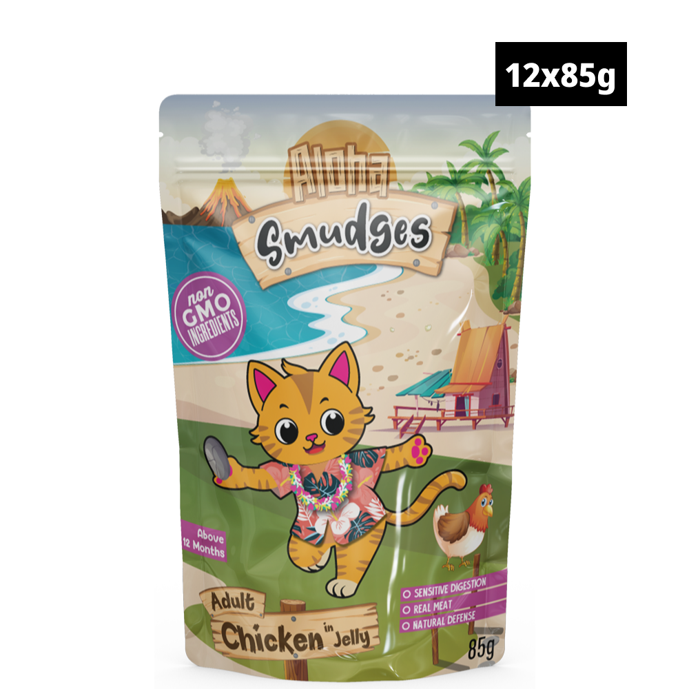 Aloha Smudges Chicken in Jelly Adult Cat Wet Food image 1