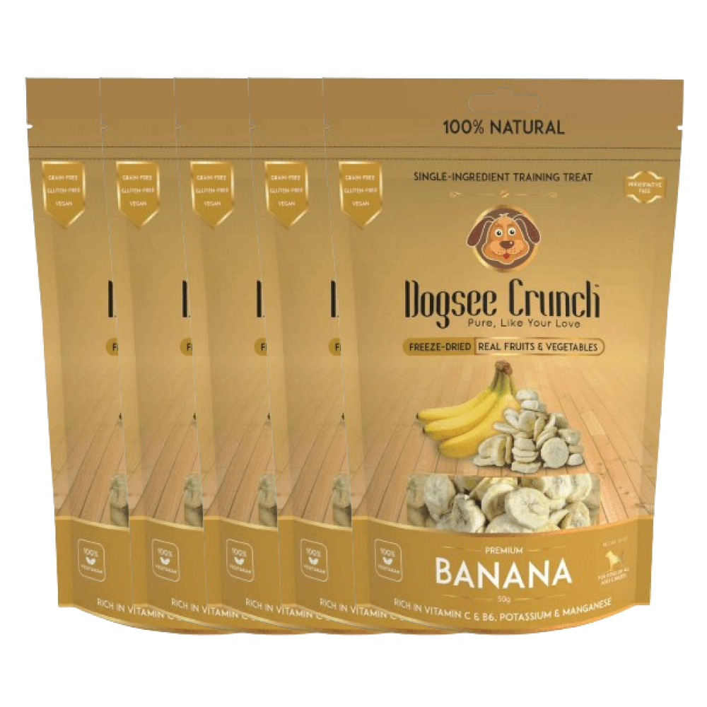 Dogsee Crunch Freeze Dried Banana Dog Treats image 4