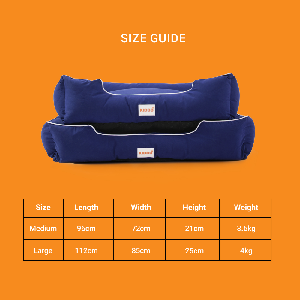 Kibbo Pet Bed with Chew Proof and Water Repellent Fabric For Dogs and Cats  (Blue) image 5