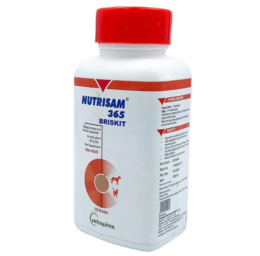 Vetoquinol Nutrisam Calcium Supplements for Dogs and Cats image 2