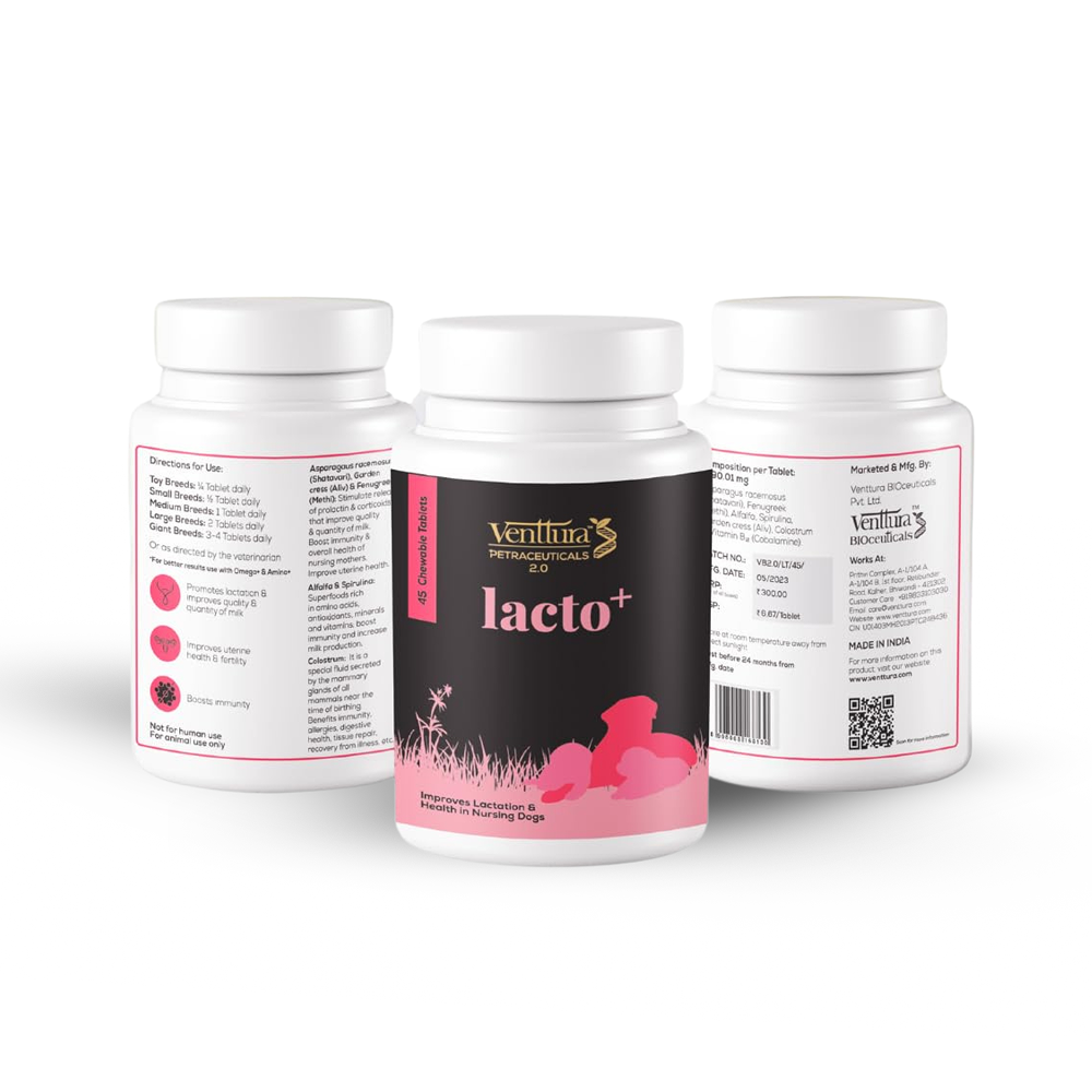 Venttura Lacto Plus Milk Boosters Chewable Tablets for Dogs image 8