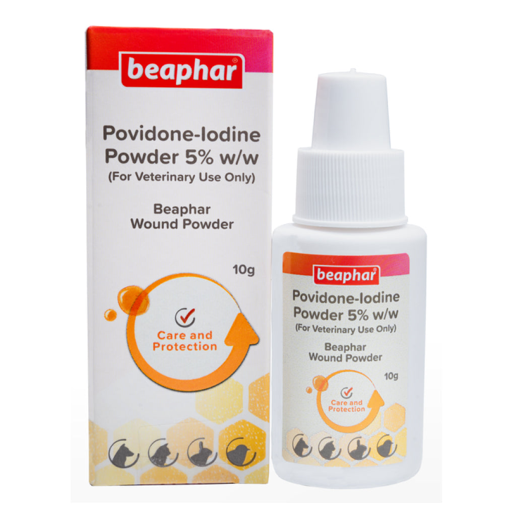 Beaphar Povidone Iodine Wound Healing & Antiseptic Powder for Dogs & Cats image 2
