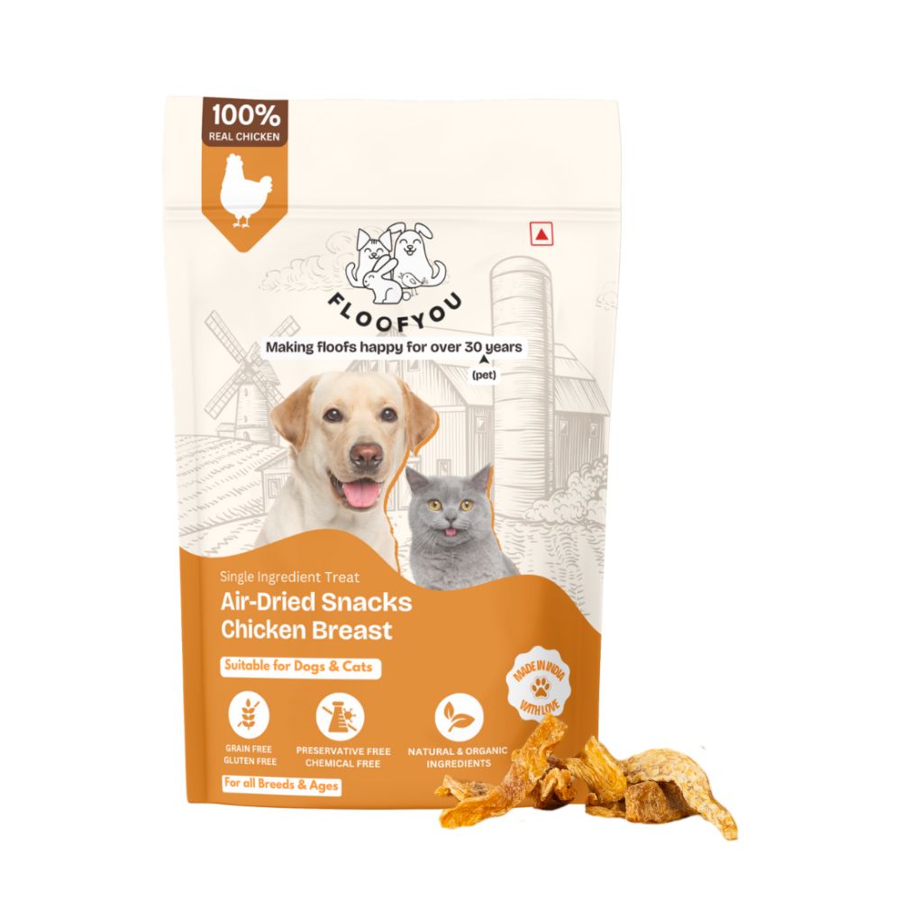 FloofYou Air Dried Chicken Breast Jerky Dogs and Cats Treat image 1
