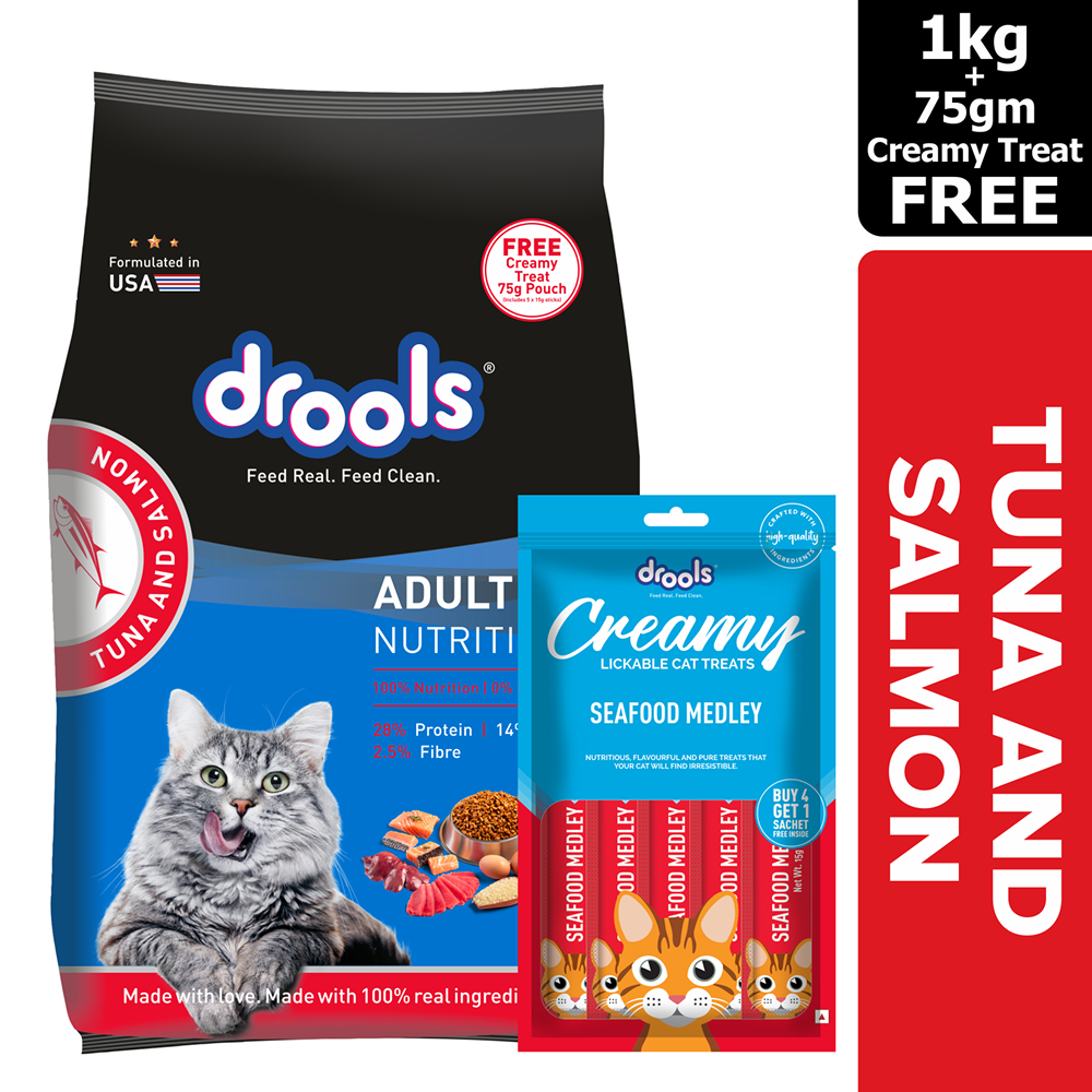 Drools Tuna & Salmon Adult Dry Cat Food image 10