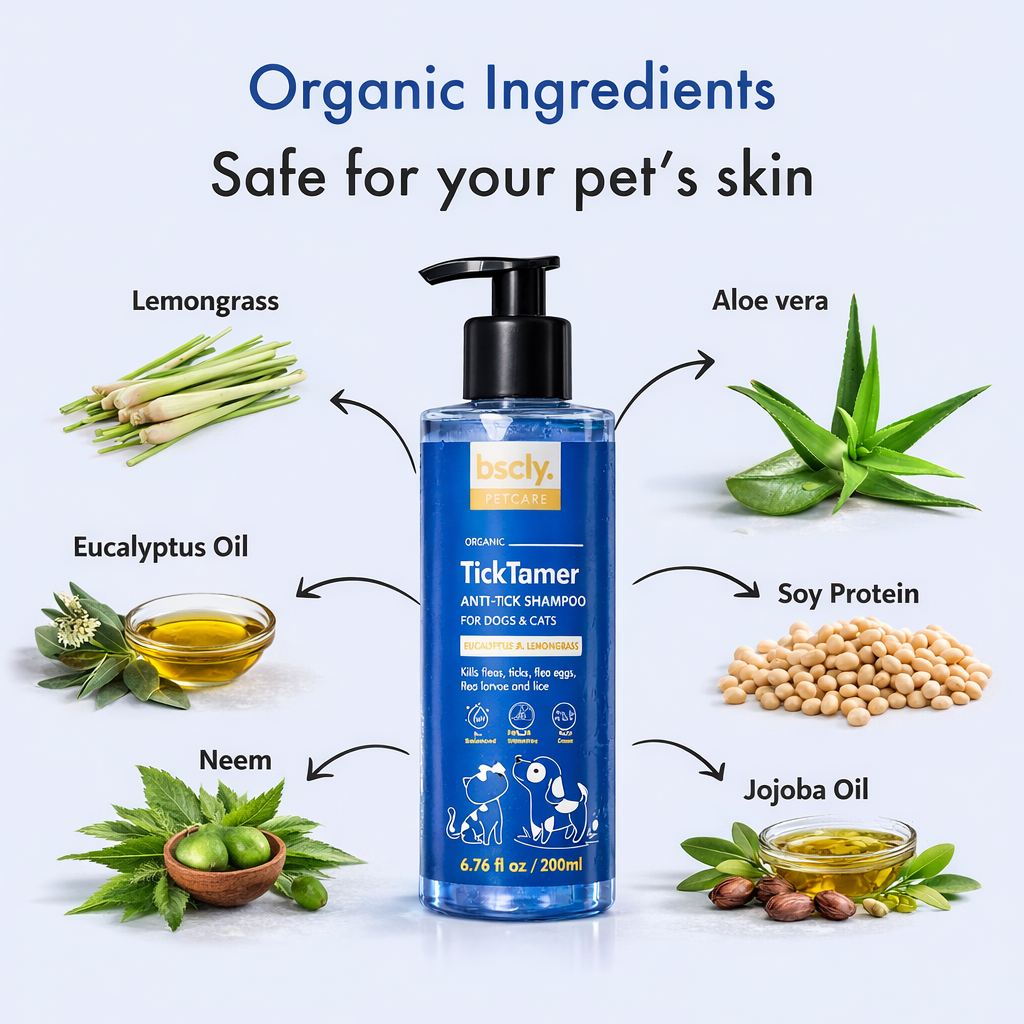 Bscly TickTamer Eucalyptus & Lemongrass Anti Tick Shampoo for Cats & Dogs image 6