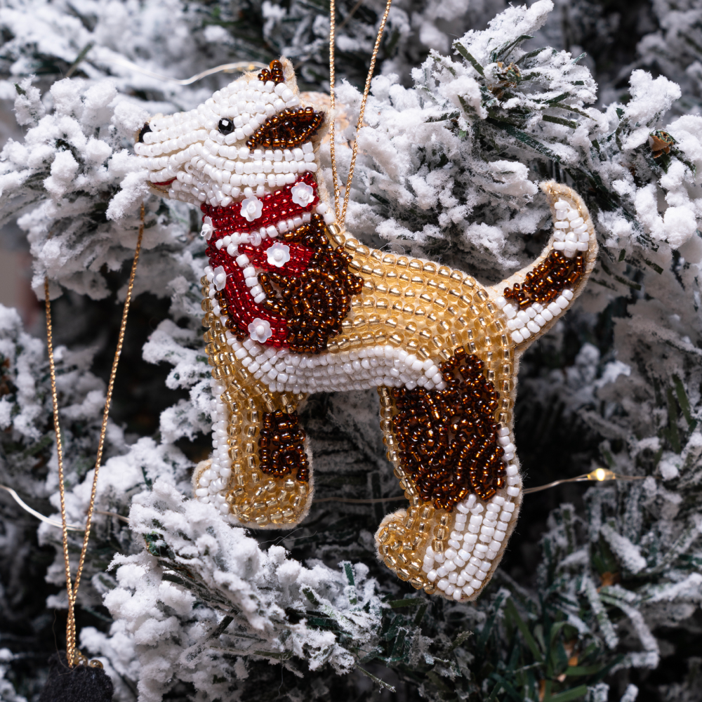 Furry Tales Rowdy Off to Party Indie Dog Handcrafted Charm