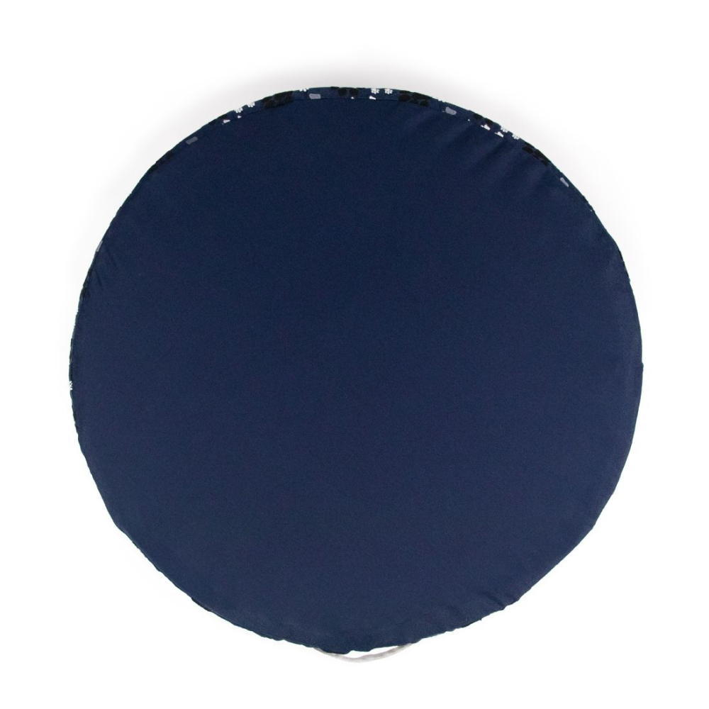 Petter World Orthopedic Round Flat Foam Mattress Bed with Thick & Durable Washable Cover (Ensign Blue) image 4