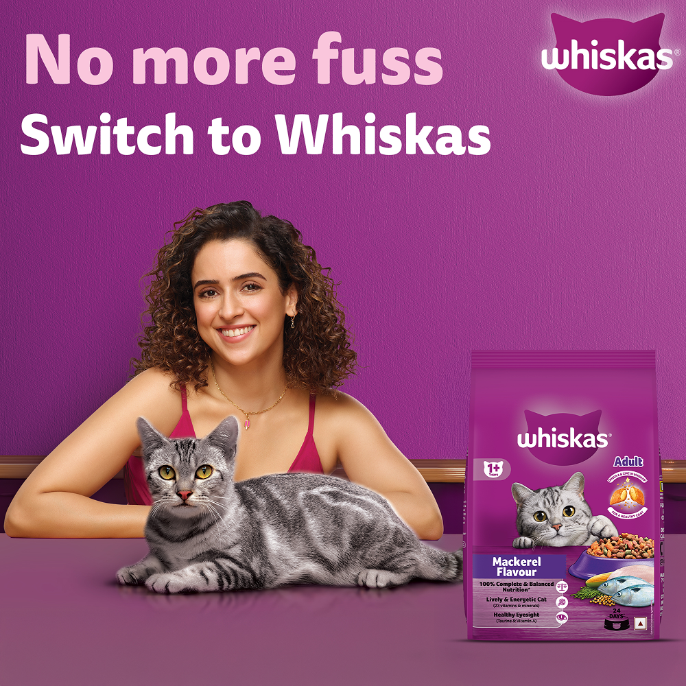 Whiskas Mackerel Flavour Dry Food for Mother and Baby Cat image 2