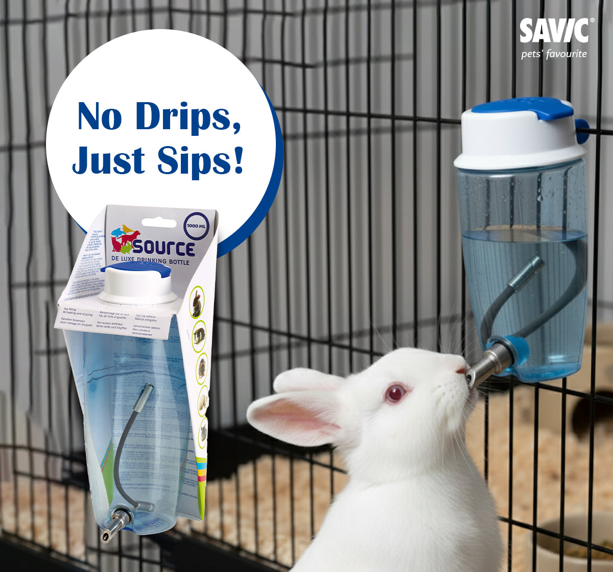 Savic Source Deluxe Drink Bottle for Hamsters and Rabbits image 2