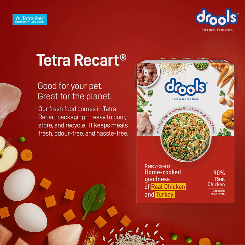 Drools Tetra Pack Real Chicken Turkey Dog Fresh Food image 7