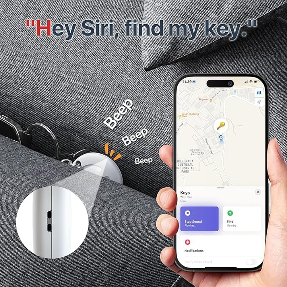 Mitag Go Anti Loss Device with Keychain Tracker (Brown) | Android image 9