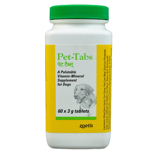 Zoetis Pet Tabs Vitamin Mineral Supplements Tablets for Dogs