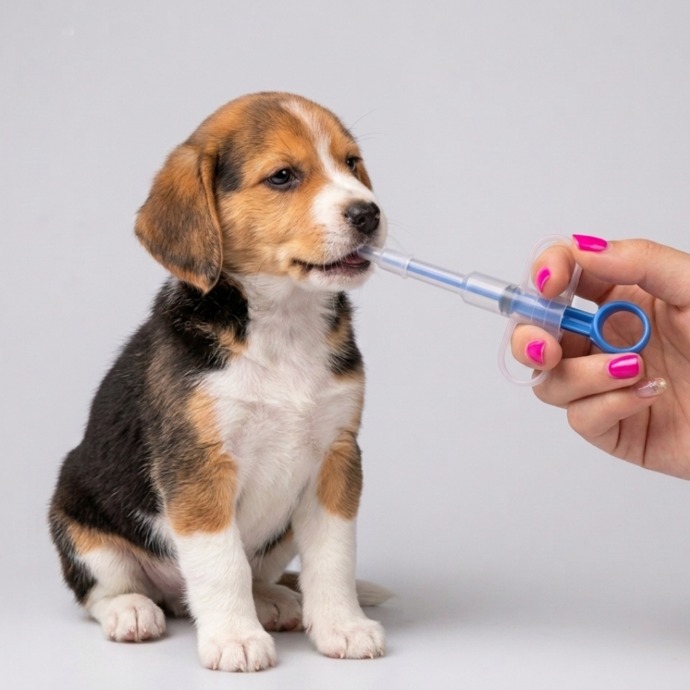 Skatrs Medicine Feeder for Dogs and Cats (Colour may vary)