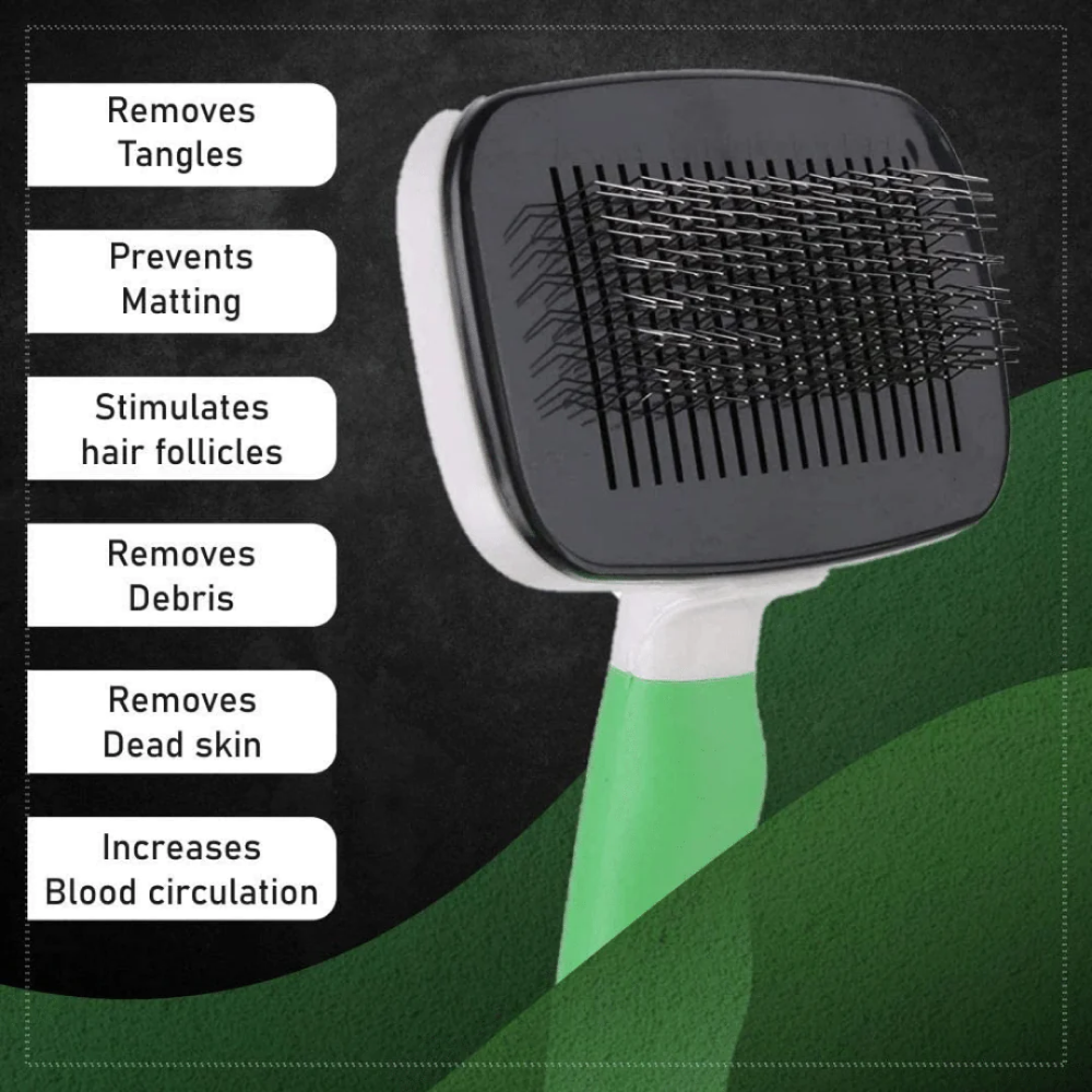 Wahl Self Cleaning Slicker Brush for Pets (Green) image 6
