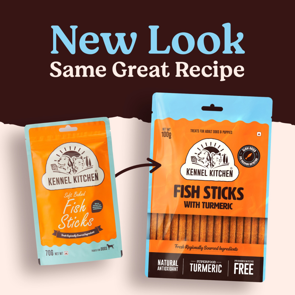 Kennel Kitchen Fish Sticks with Turmeric Dog Treats image 6