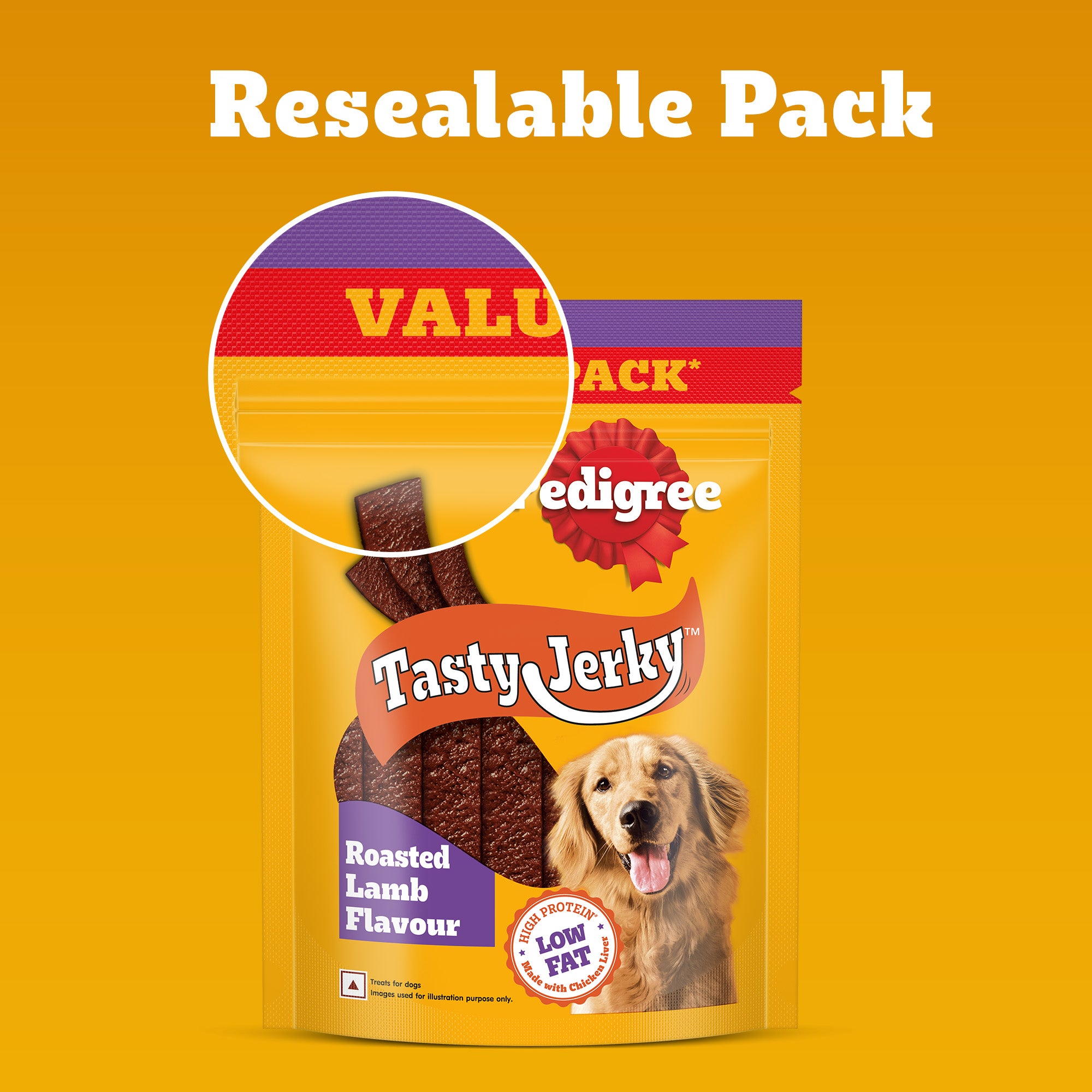 Pedigree Roasted Lamb Tasty Jerky Dog Treat image 8