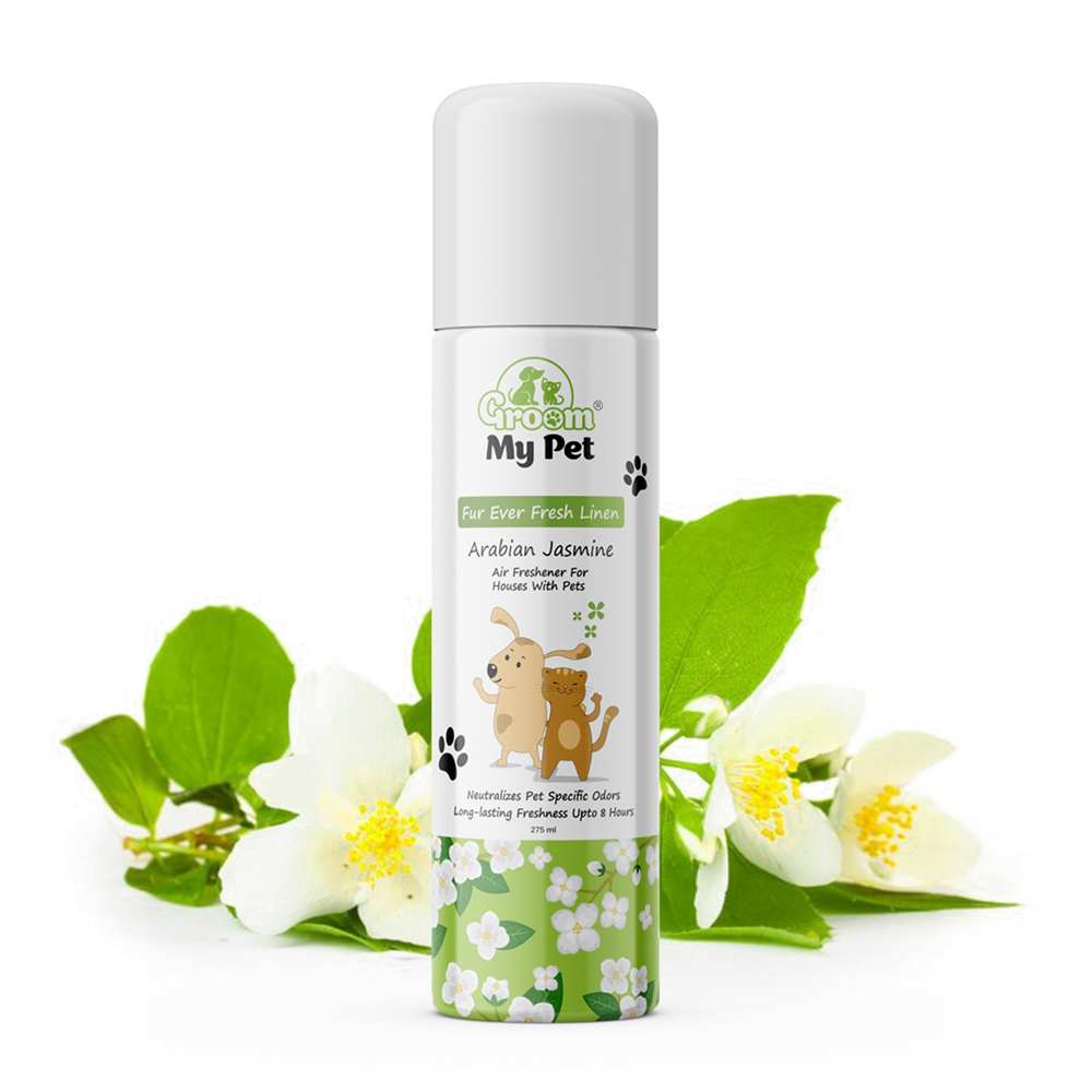 Groom My Pet Fur Ever Fresh Linen Air Freshener for House with Dogs and Cats