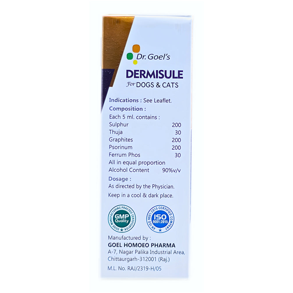 Dr Goel's Dermisule for Dogs and Cats (30ml) image 5