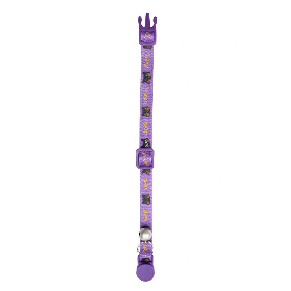 Basil Printed Collar for Cats & Puppies (Purple) image 2