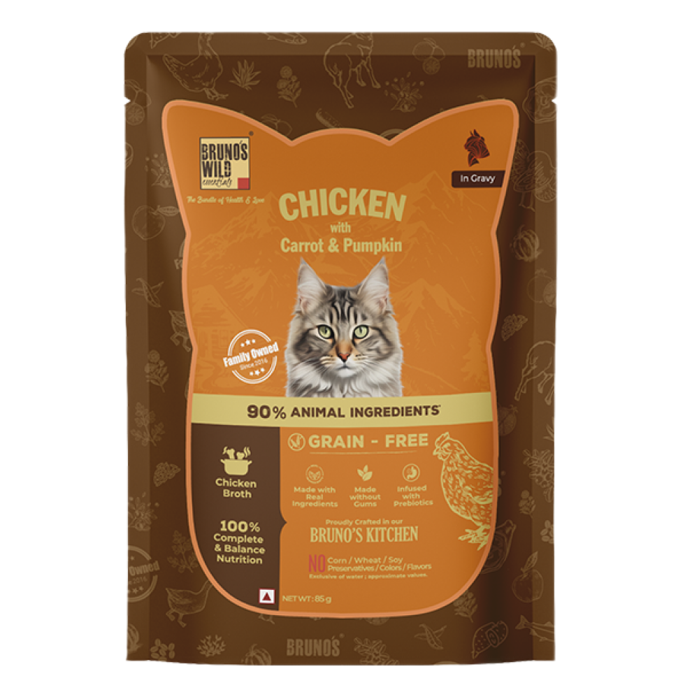 Bruno's Wild Essentials Chicken with Carrot & Pumpkin Cat Wet Food image 1