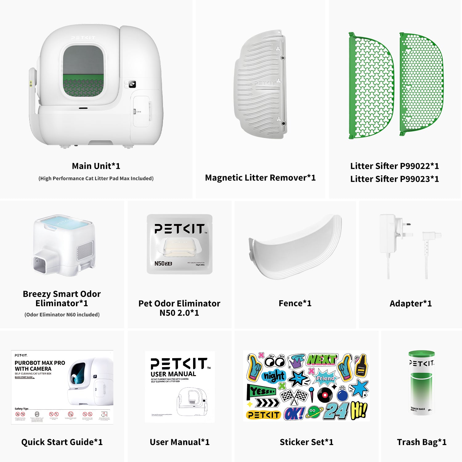 Petkit Purobot Max Pro Automatic Self Cleaning Litter Box for Cats (White) image 2