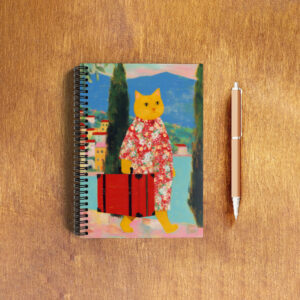 EverythingBoho Cat Traveller A5 Notebook