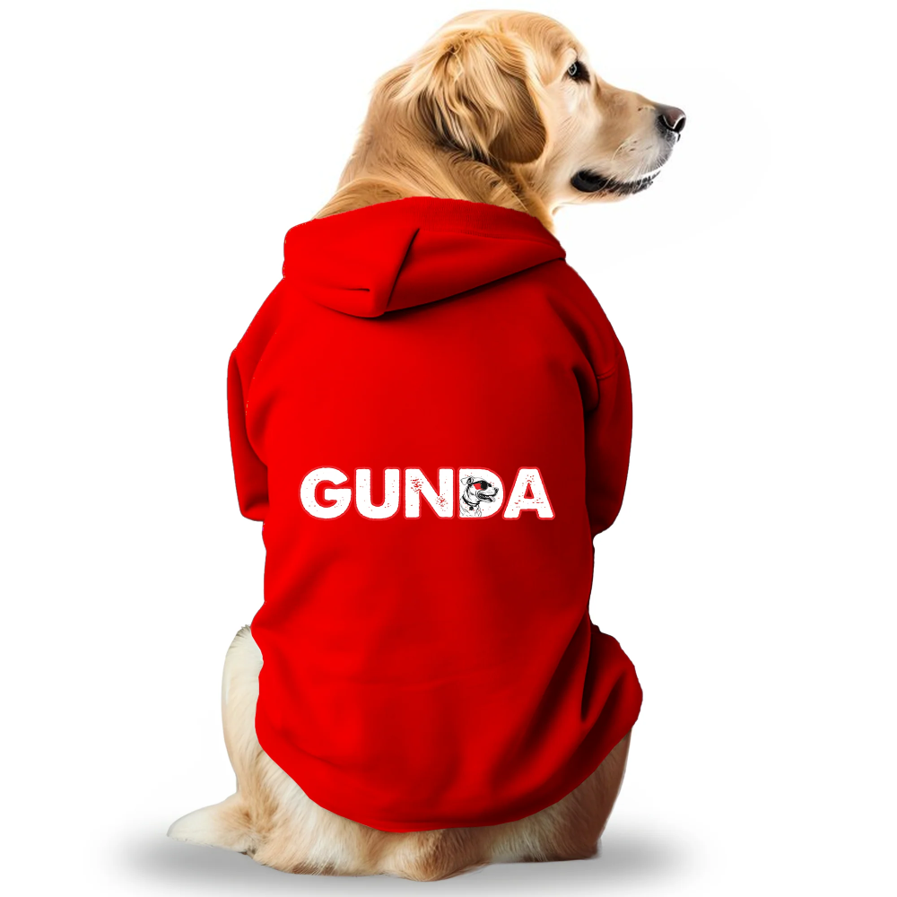 Pawsindia Gunda Hoodie for Dogs (Red)