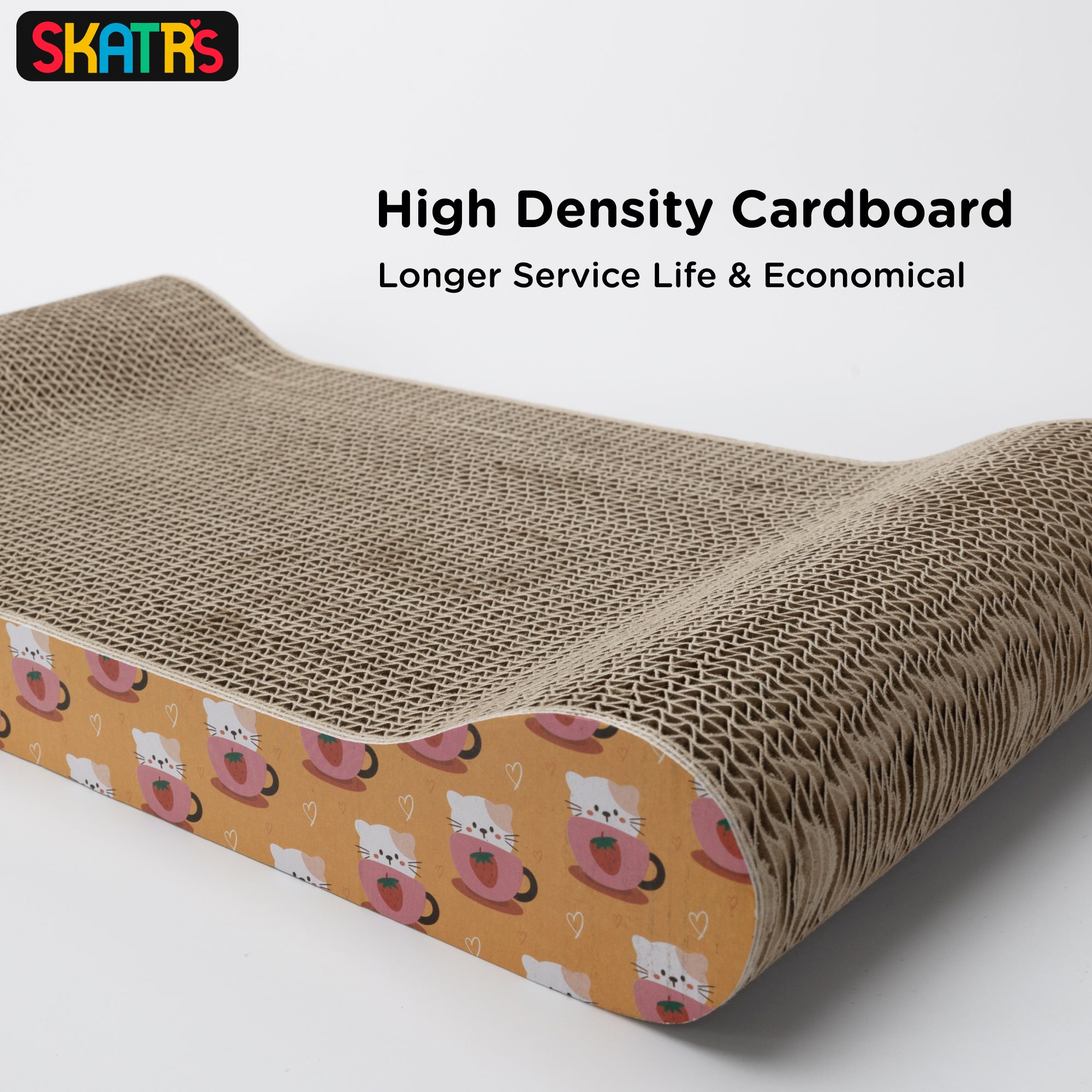 Skatrs Claw and Order Cat Scratcher with 2g Premium Catnip Free image 3