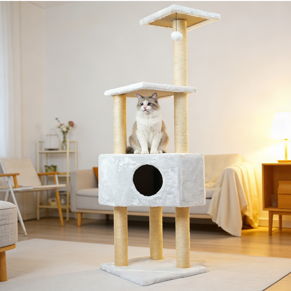 Skatrs 4 Tier Cat Tree Condo for Kittens and Cats