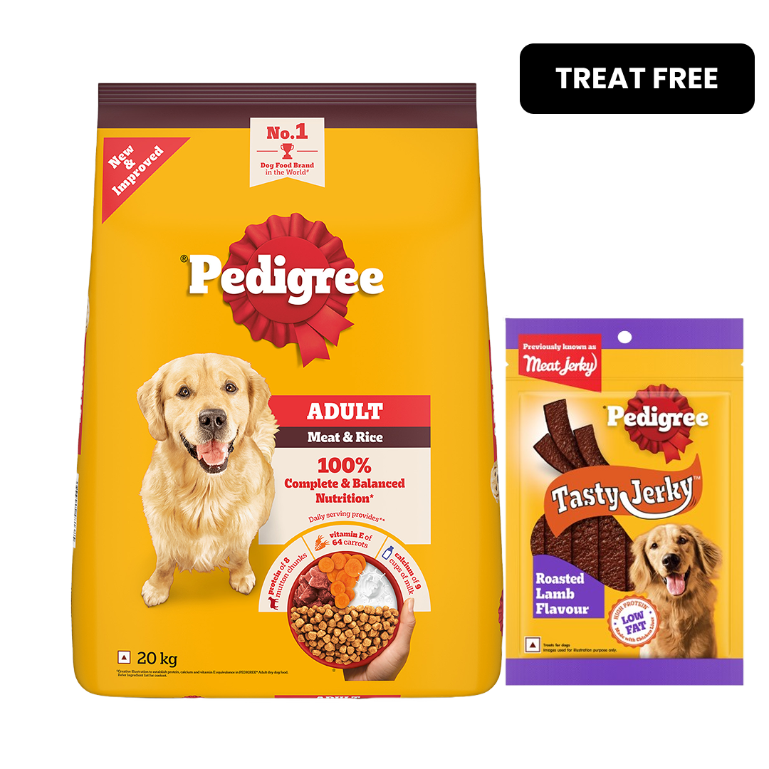 Pedigree Meat & Rice Adult Dog Dry Food image 2