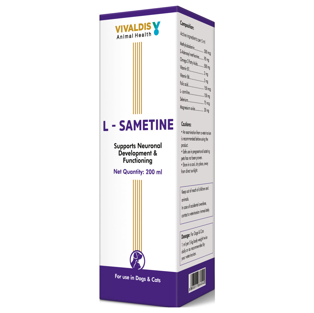 Vivaldis L Sametine Syrup for Dogs and Cats (200ml) image 3