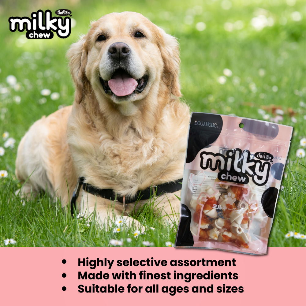 Dogaholic Milky Chew Chicken Bone Style Dog Treats image 5