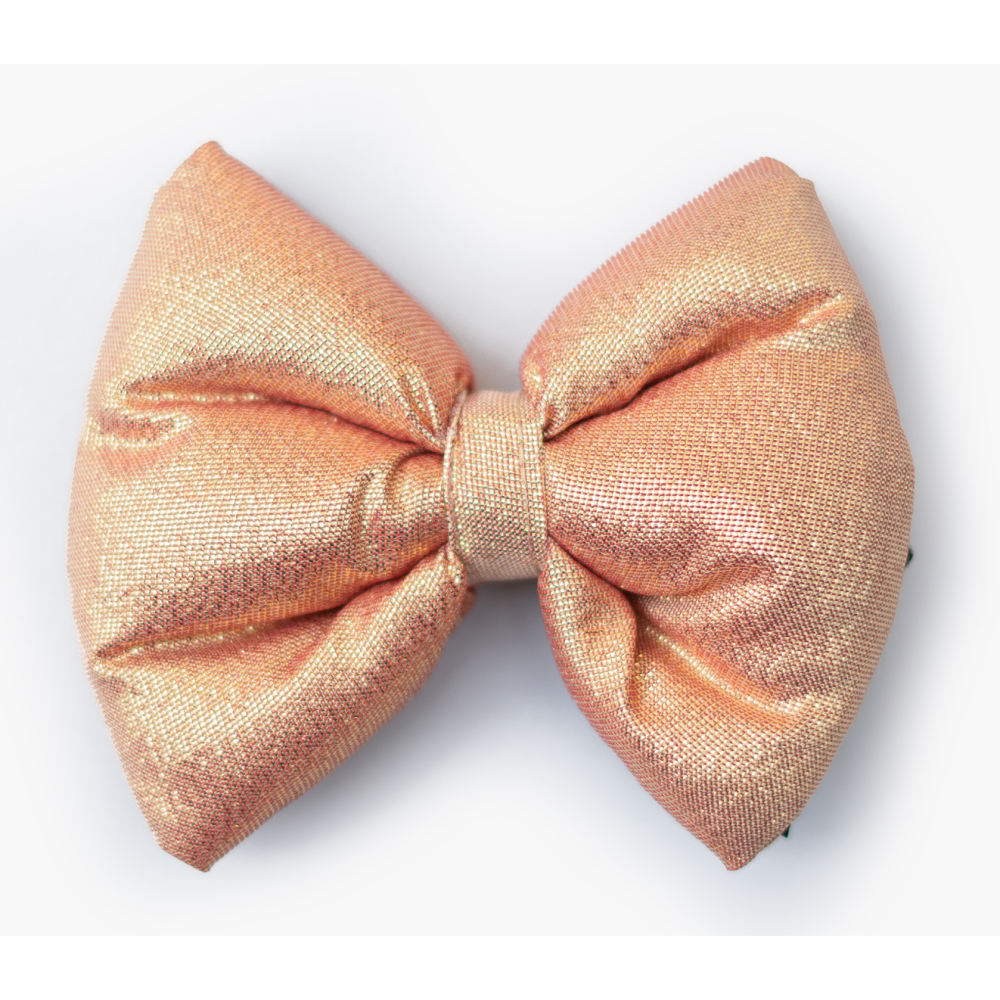 Pawgypets Party Wear Bowtie for Dogs and Cats (Rose Gold) image 2